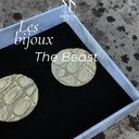Boucle d'oreille the Beast croco
