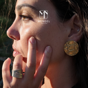 Boucle d'oreille the Beast croco