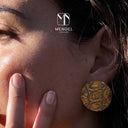 Boucle d'oreille the Beast croco