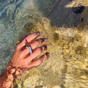 Bague Line Duo Nacre